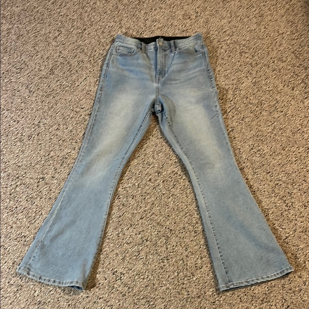 Women's Light Blue Flared Jeans Luloroe